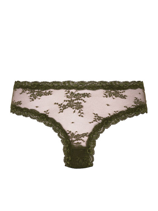 Vshape Дамско Бразилско с дантела Floral