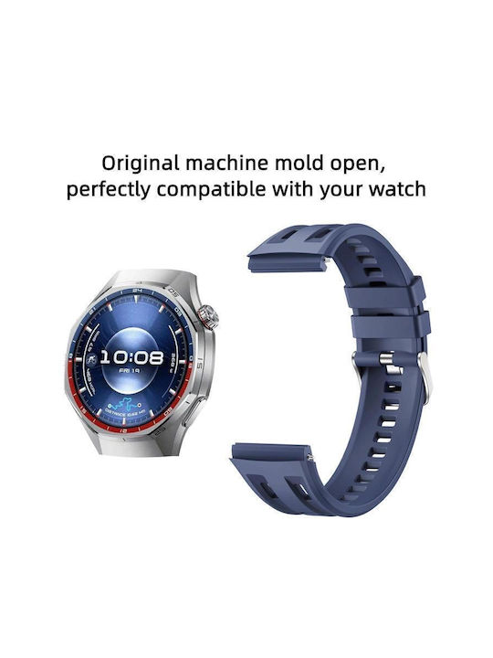 Μονόχρωμο Λουράκι Ρολογιού Σιλικόνης Huawei Watch Gt 6 Pro Κόκκινο