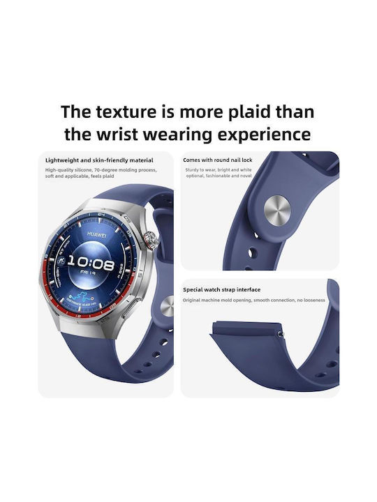 Λουράκι Ρολογιού Σιλικόνης Huawei Watch Gt 6 Pro Κόκκινο
