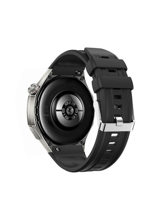 Einfarbiges Silikonarmband Huawei Watch Gt 6 Pro Schwarz Einfarbiges Silikonarmband Huawei Watch Gt 6 Pro Schwarz