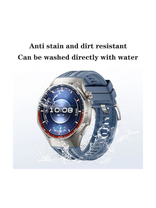 Кайшка Плетена Силиконова с Ключалка Huawei Watch Gt 6 Pro Син