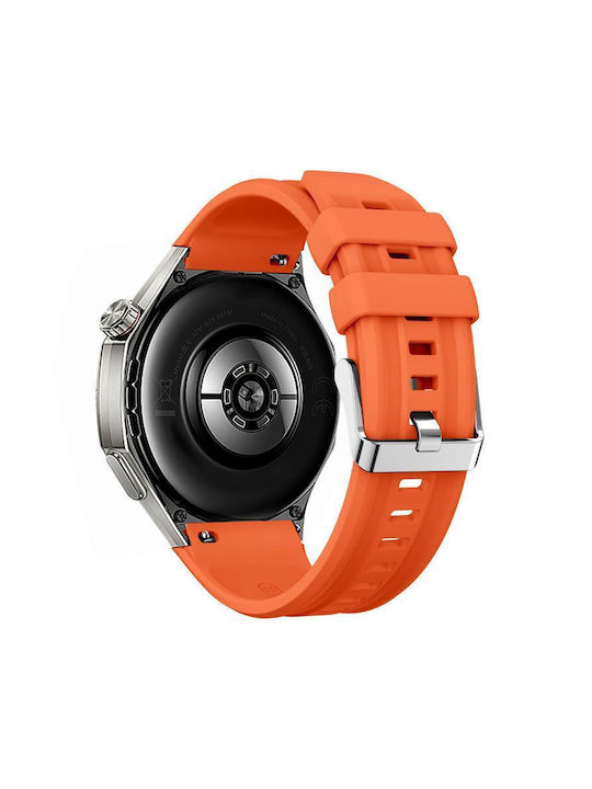 Einfarbiges Silikonarmband Huawei Watch Gt 6 Pro Orange Einfarbiges Silikonarmband Huawei Watch Gt 6 Pro Orange