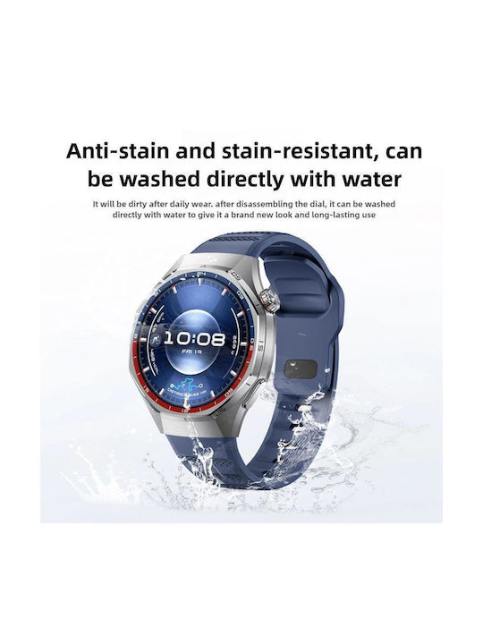 Einfarbiges Silikonarmband Für Huawei Watch Gt 6 Pro Weiß