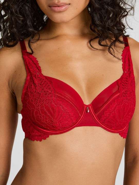 Whitney Bra without Padding Underwire Red
