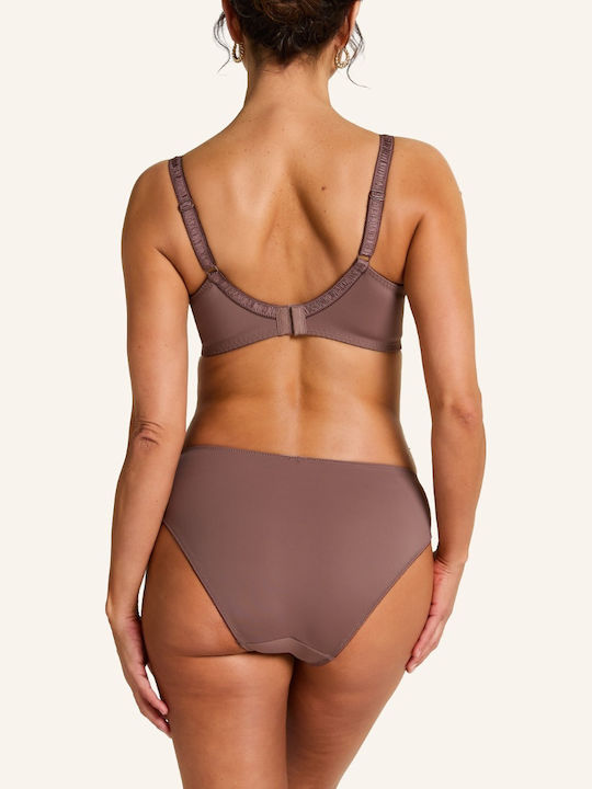 Diva Bra without Padding Underwire Brown
