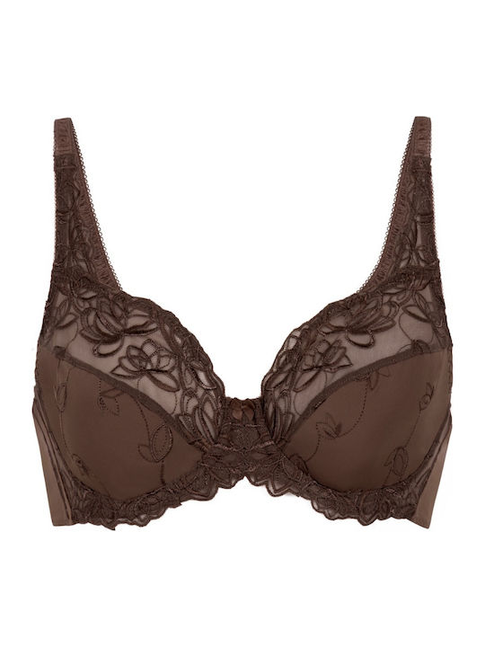 Diva Bra without Padding Underwire Brown