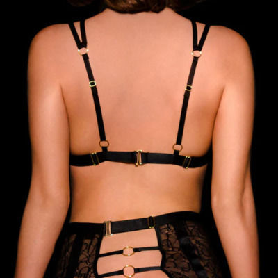 Half Bra Lace Black S M