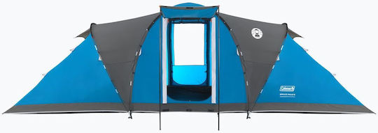 Coleman Summer Camping Tunnel Tent Blue with Double Cloth for 6 People 640x205x230cm