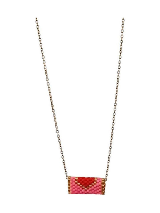 Awear Necklace with design Heart from Steel