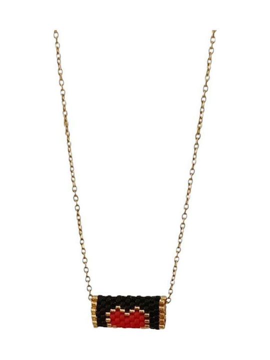 Awear Necklace with design Heart from Steel