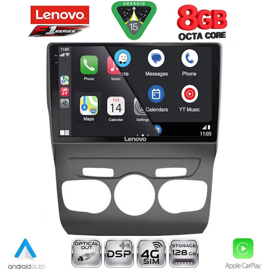 Lenovo Car Audio System for Citroen C4 / DS4 2011-2018 Bluetooth USB Wi-Fi GPS Apple CarPlay Android Auto with 10" Touch Screen