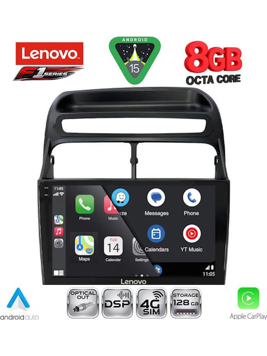 Lenovo Car Audio System for Fiat Linea 2007-2011 (Bluetooth/USB/WiFi/GPS/Apple-Carplay/Android-Auto) with Touch Screen 9"