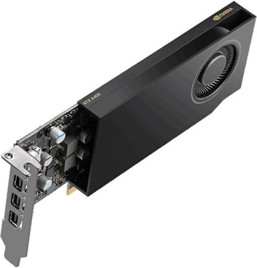 Dell RTX A400 4GB GDDR6 Половин височина Видеокарта