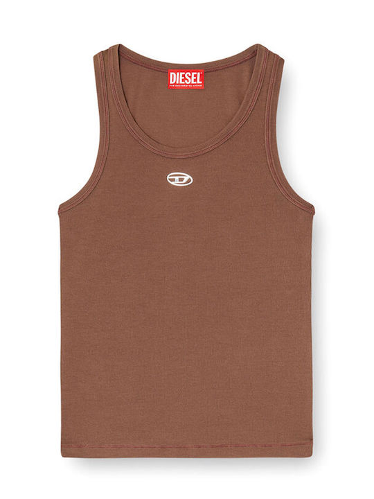 Women's Cotton Sleeveless Top Brown