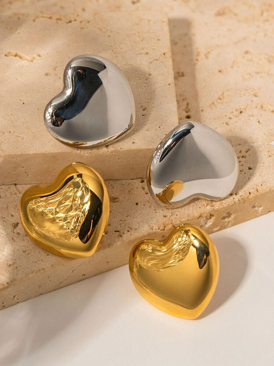 Awear Earrings made of Steel Gold Plated Awear Earrings made of Steel Gold Plated