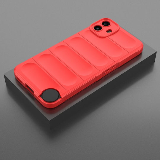 Case Nothing Cmf Phone 1 Skyddar Innovation Magic Shield Matte Silicon Set Autocolant Roșu