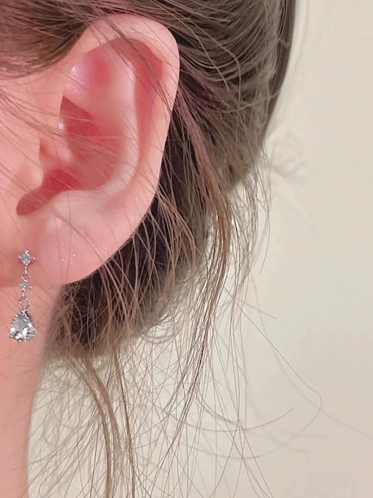 Earrings made of Silver with Stones