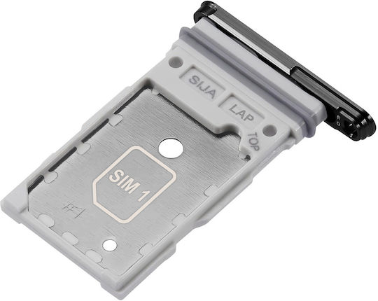 Clappio Original SIM Card Tray Galaxy S22 S22 Plus Dual Nano SIM Compartment Silver