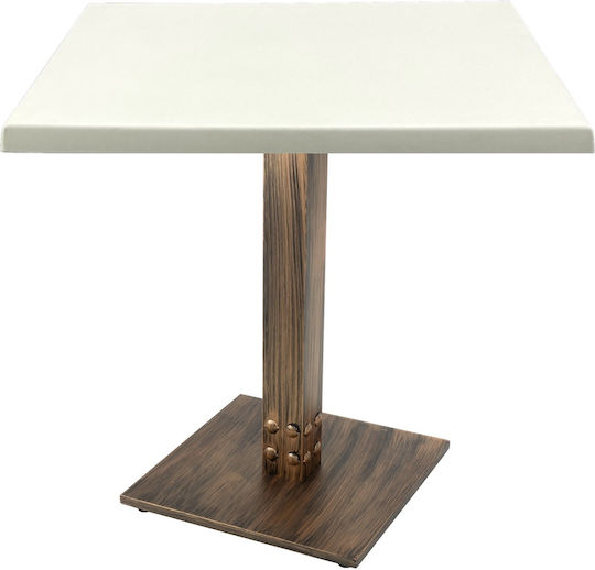 Masă Bar 80x80x74 Vintage Bronz Antic Masă Bar 80x80x74 Vintage Bronz Antic