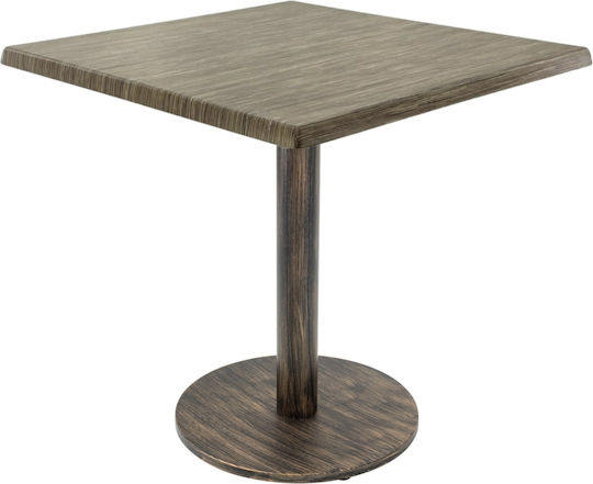 Masă Bar 80x80x74 Vintage Bronz Masă Bar 80x80x74 Vintage Bronz