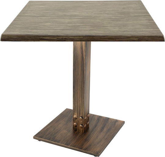 Masă Bar 80x80x74 Vintage Bronz Masă Bar 80x80x74 Vintage Bronz