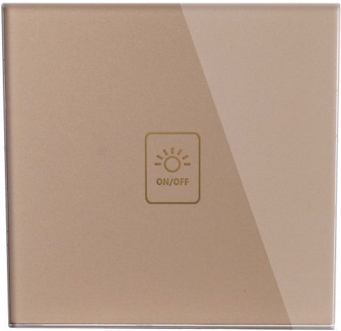 Waterproof Recessed Touch Wall Switch Lighting One-Way with Frame
