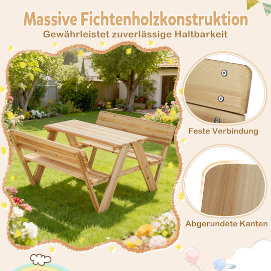 Kids Table made of Wood Costway
