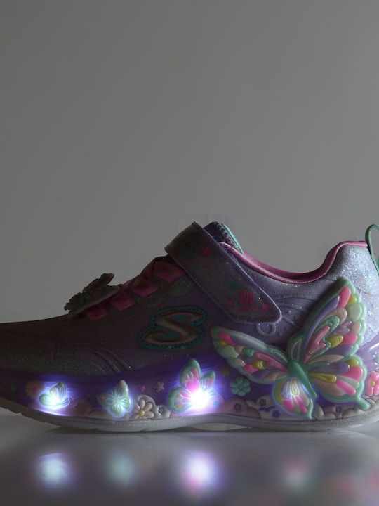 Kids Sneakers with Scratch Purple