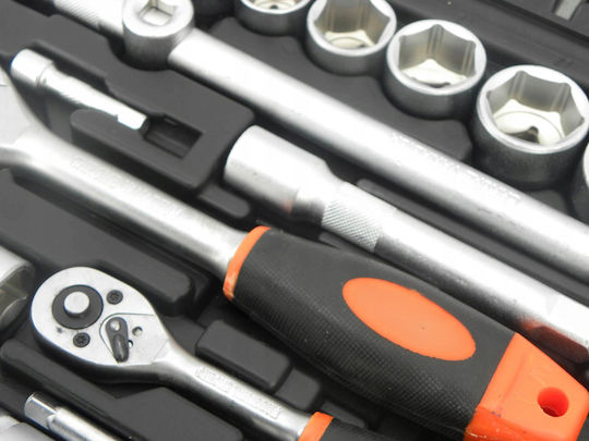 Set de chei tubulare și clichet 1\2" & 1\4" 108buc