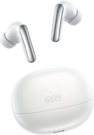 QCY MeloBuds N20 Bluetooth Handsfree Ακουστικά με Αντοχή στον Ιδρώτα και Θήκη Φόρτισης Λευκά