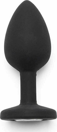 APH Jewel Anal Plug Small Black 9.5cm