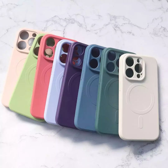 Umschlag Rückseite Silikon Weiß (iPhone 13 Pro)