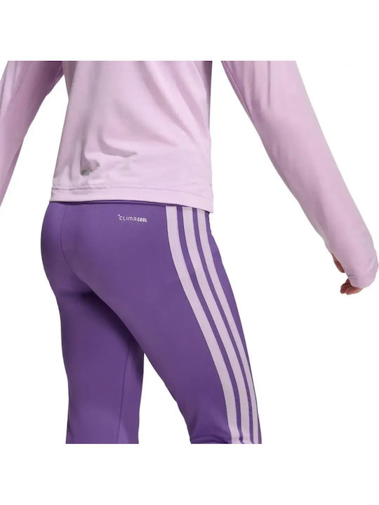 Παιδικό Κολάν Αθλητικό Μακρύ Μωβ Essentials 3-stripes