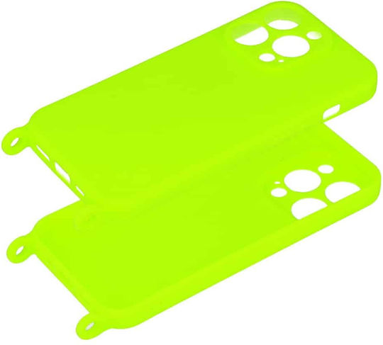 Umschlag Rückseite Silikon mit Band Mehrfarbig (iPhone 15 Plus / 16 Plus)