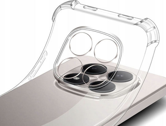 Techsuit Umschlag Rückseite Silikon Transparent (Redmi Note 15 Pro 5G)