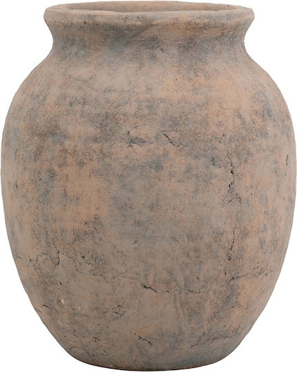Artekko Βάζο Πήλινο Πορτοκαλί Φ27xΥ33cm