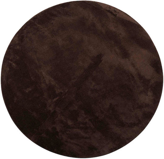 vidaXL Huarte Antiderapant Covor Rotund Maro