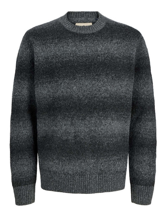 Crew Neck Πουλόβερ Dark Grey Melange