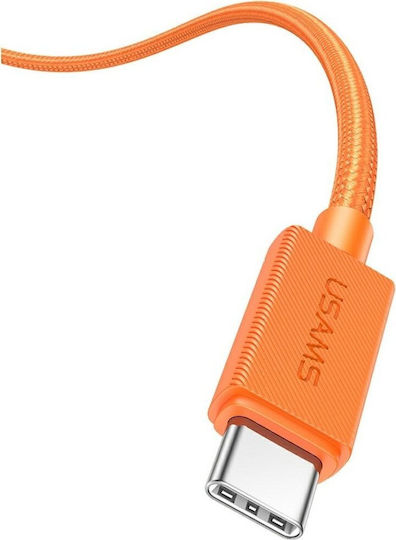 Usams USB 2.0 Kabel USB-C männlich - USB-C 60W PD Orange 1,2m SJ773USB02