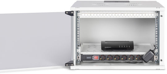 Digitus Επιτοίχια Καμπίνα Rack 19U Λευκό DN-49202-SET