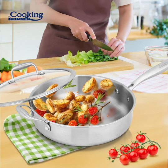 Heinner Atomic3 Pan Made of Stainless Steel with Lid