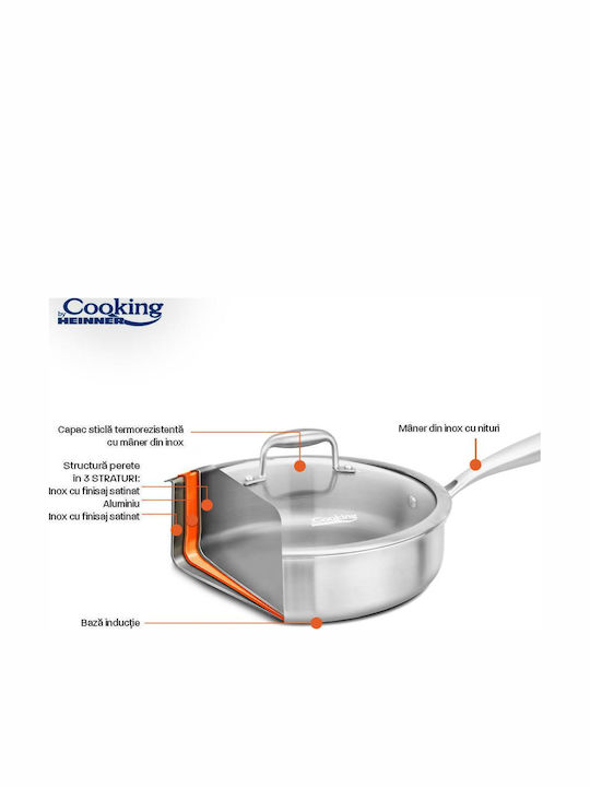 Heinner Pan Made of Stainless Steel with Lid