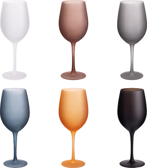 Villa D'Este Glass Water Glasses Set 650ml 6 Pieces