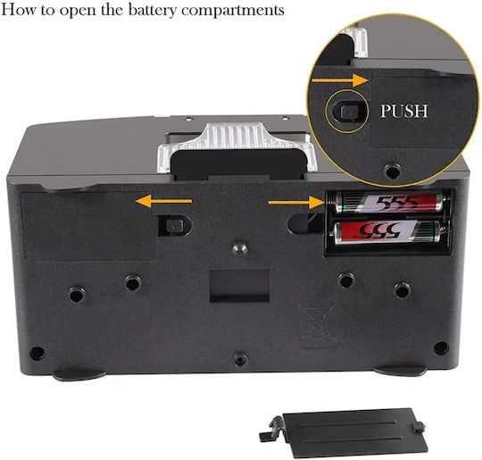 Card Shuffler Plastic Black 20.5x10cm 1pcs