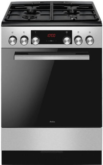 Amica Κουζίνα 77lt Πεκ. Inox
