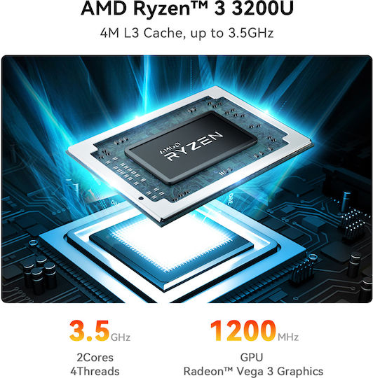 Beelink SER3 Mini PC (Ryzen 3 3200U/16GB DDR4/500GB SSD/W11 Pro)