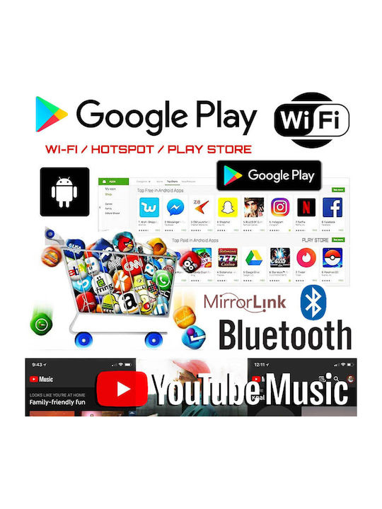 Sistem Audio Auto Pentru Nissan Note 2004-2013 Bluetooth USB Wi-Fi GPS Apple CarPlay Android Auto Cu Ecran Tactil 7"