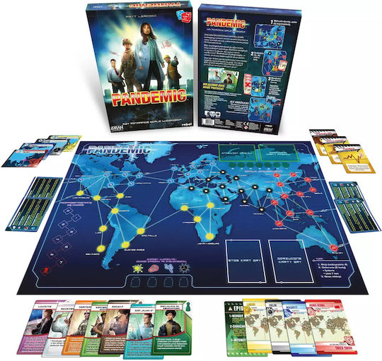 Board Game Pandemic for 2-4 Players 10+ Years Old (PL) Rebel