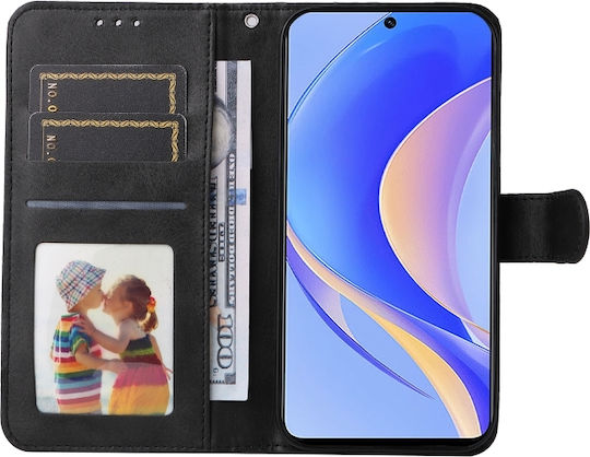 Folding Back Cover Leather Black (Huawei Nova Y90 / Honor 50 Pro)