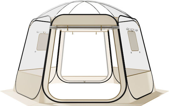 Vevor Winter Camping Tent Pop Up Transparent for 10 People 336x305x220cm